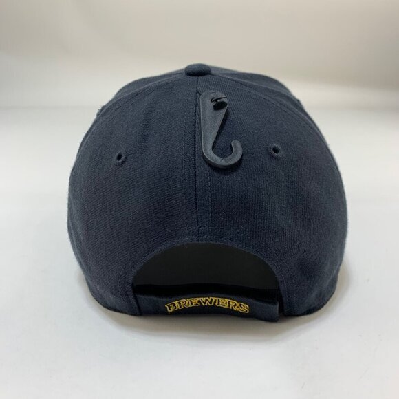 Milwaukee Brewers MLB Navy Blue 47 Brand MVP Adjustable Hat New - Picture 3 of 6
